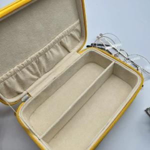 Quality Multi Slot Vogue Foldable Sunglasses Case Hard PU Leather Portable Organizer wholesale