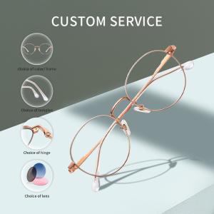 Quality Unisex Custom Spectacle Eye Glasses Frames Eyewear Metal Optical wholesale