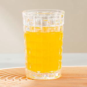Quality 12 Ounce Glass Drinking Cups 342ml Transparent Cut Crystal Highball Glasses wholesale