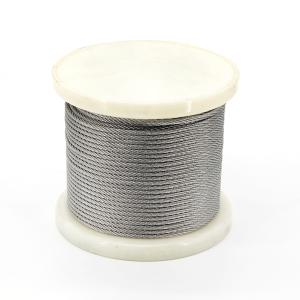 Quality 7×7 Construction Wire Rope 2mm-4mm Abrasion Resistant 316 Ss Wire Ropes wholesale