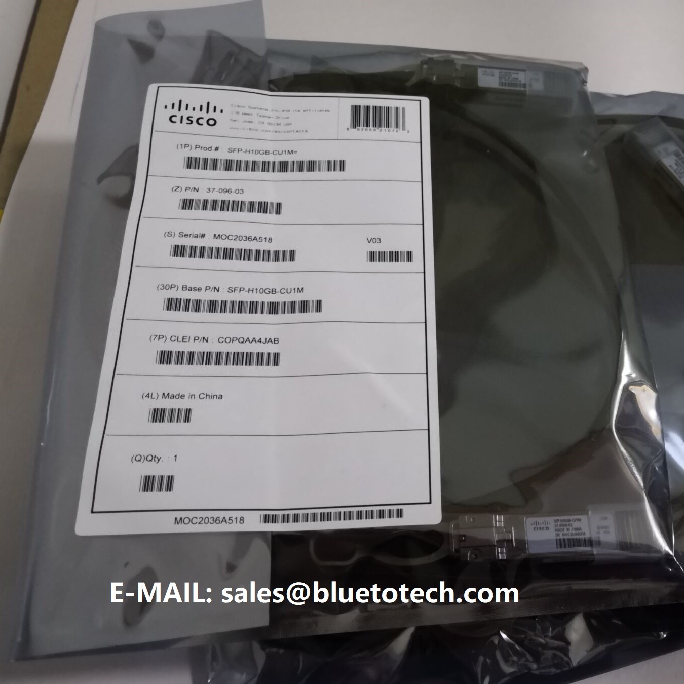 Cisco SFP-H10GB-CU 1M 2M 3M 5M 7M Cisco Twinax Cable SFP+ CU 1M 2M 3M 5M 7M