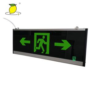 Quality Rechargeable Fluorescent Fire Exit Signs For Movie Theater / Shopping Mall wholesale