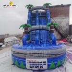 OEM Event Blue Double Lane Inflatable Slide For All Occasions