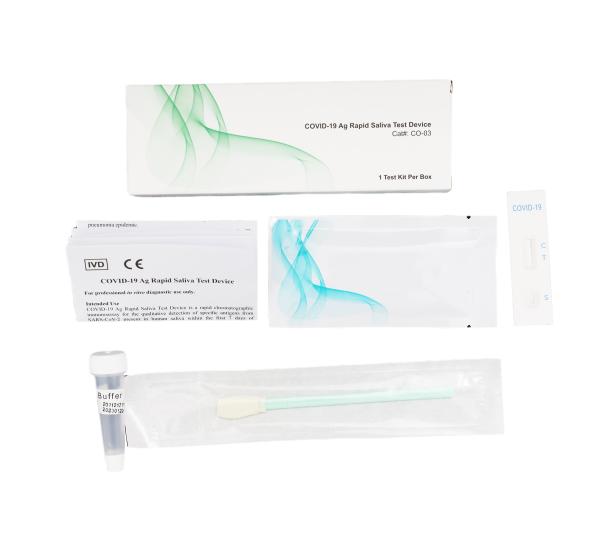 High Relative Sensitivity COVID - 19 Ag Rapid Saliva Test Device Chromatographic