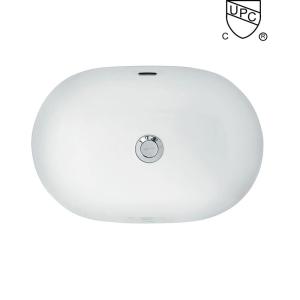 Quality UPC Under Counter Basin , Ceramics Glazed Oval Wash Hand Basins wholesale