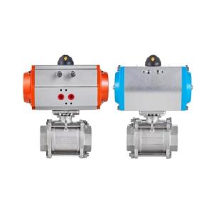 Quality Customized NPT End Connection Cast Steel 3PC Threaded Ball Valve for Water Industrial wholesale