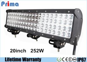 Quality 20inch 252W Led Headlight Bar Quad Row CREE Crane Fire Engine Bar 4 Rows Led Bar wholesale