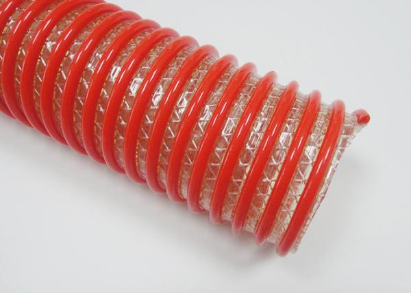 4 Inch Spiral Reinforced Flexible PVC Heavy Duty Pipe Hose For Sand Blast
