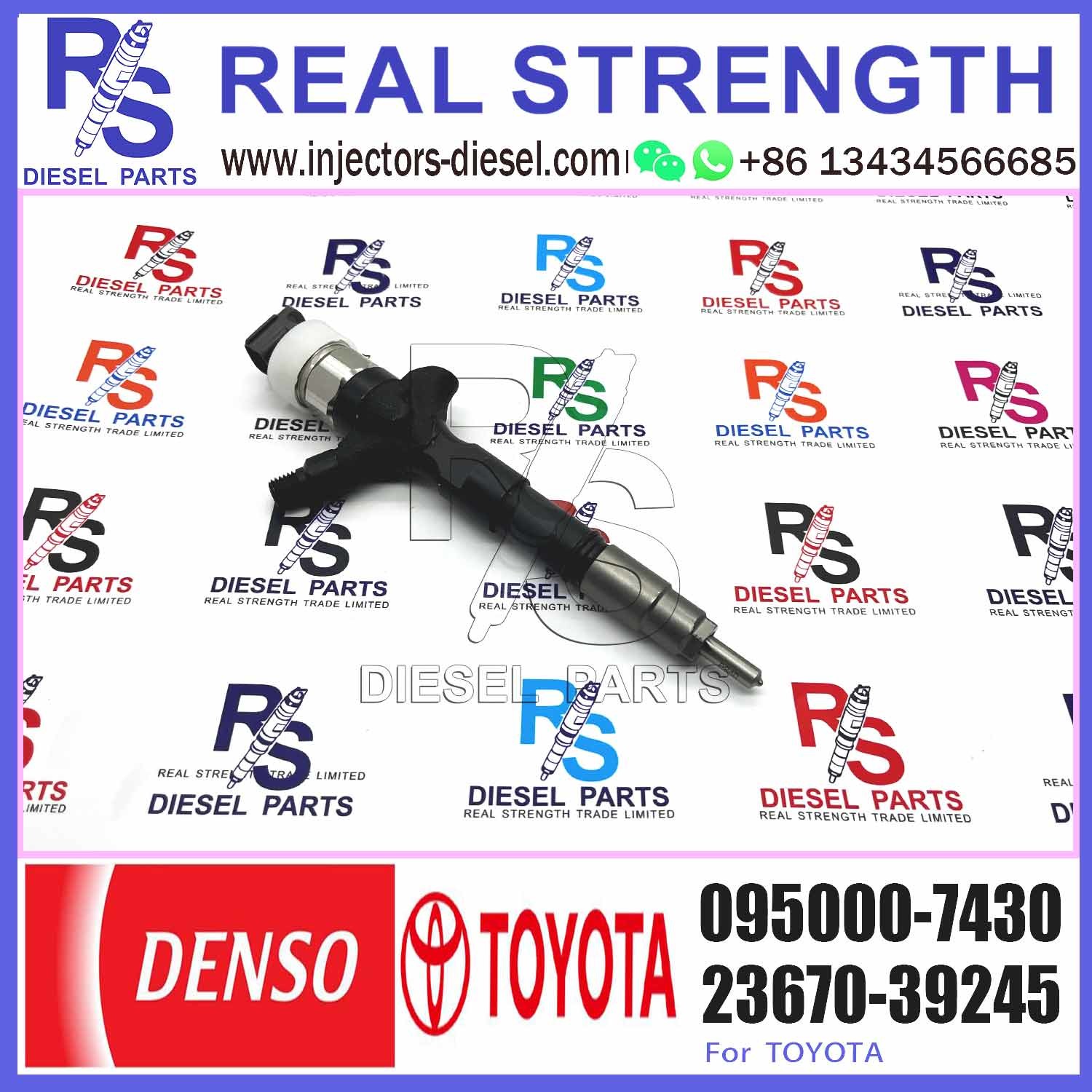 23670-39245 095000-7430 With Injector Nozzles Diesel Injectors And Diesel Common Rail Fuel Injector