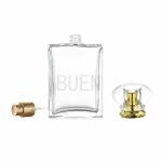 Personalized Lucency Glass 100ml Perfume Bottle Square Climp 13mm