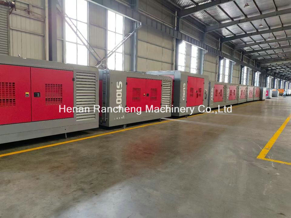 25bar Working Pressure Drilling Air Compressor 309KW Screw Type Air Compressor