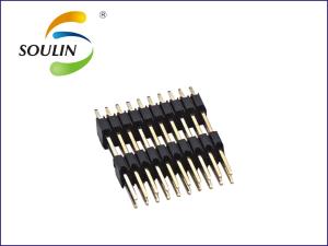 Quality PA9T 2.0mm Pitch Circuit Board Pin Connectors Dual Row Straight wholesale