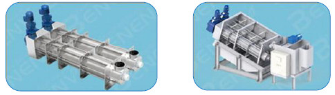 Volute Screw Fully Automatic Filter Press Sludge Dehydrator For Sewage Treatment Plant In Food / Beverage Industry