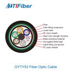 Steel 144 Cores GYTY53 Outdoor Fiber Optic Cable Water Resistant