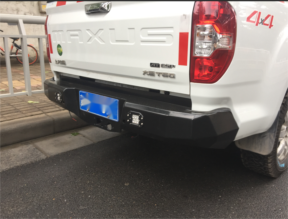 Maxus T60 Pickup Rear Bumper with Tire Carrier and Jerry Can Holder Powder Coating