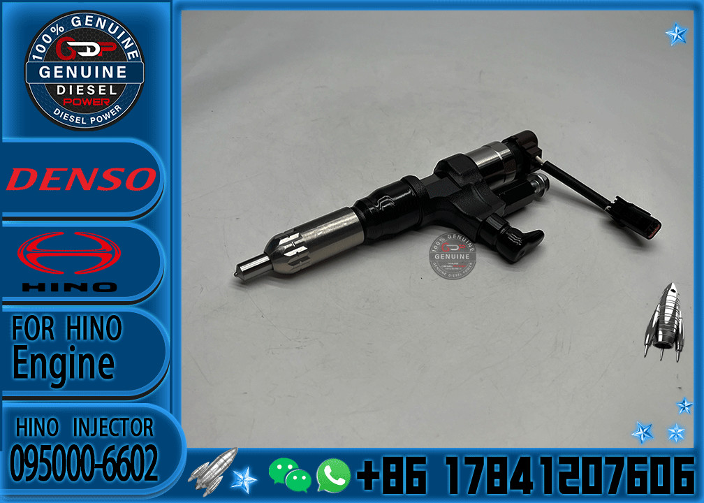 Diesel Common Rail Injector 095000-6602 095000-6753 095000-6811 For H-INO J08C J08E 500 Series 23670-E0040 23670-E0030
