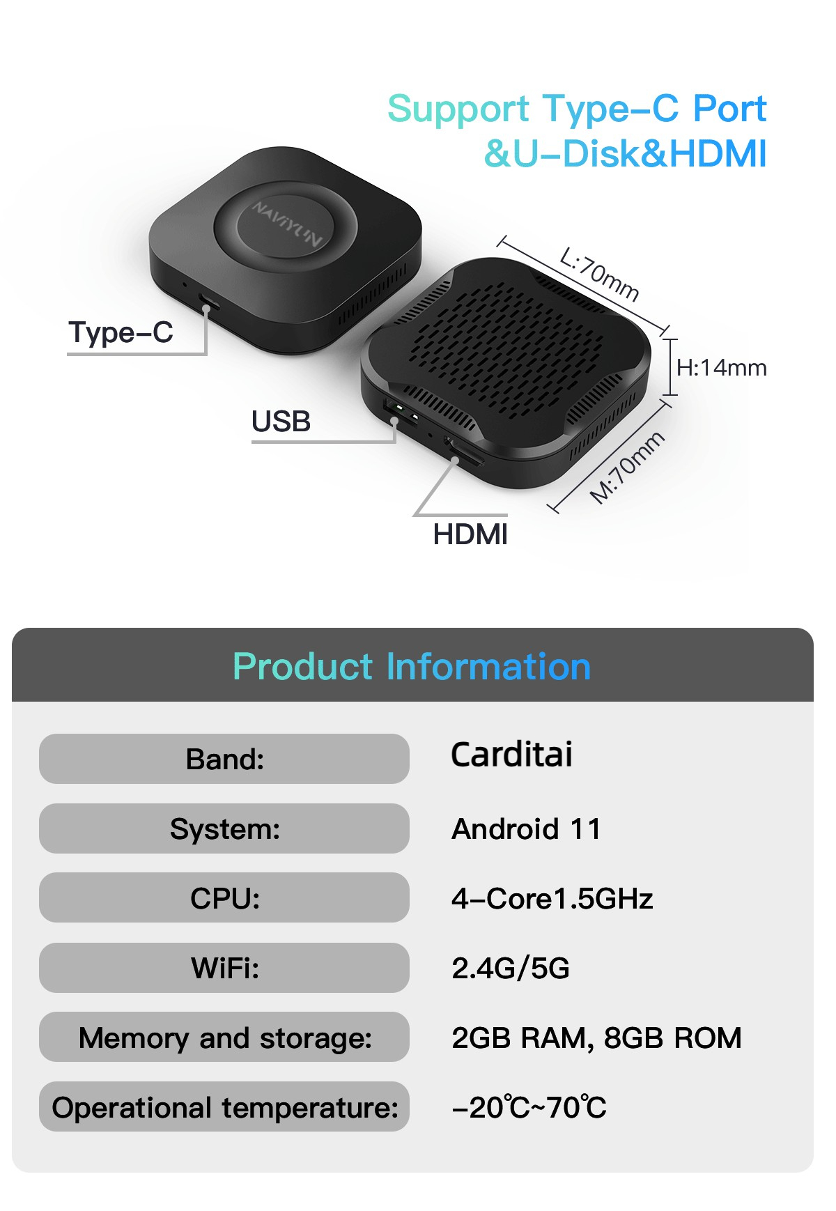 Upgrade to the Latest Technology Wireless CarPlay Ai Box for Volvo Ford Benz VW KIA