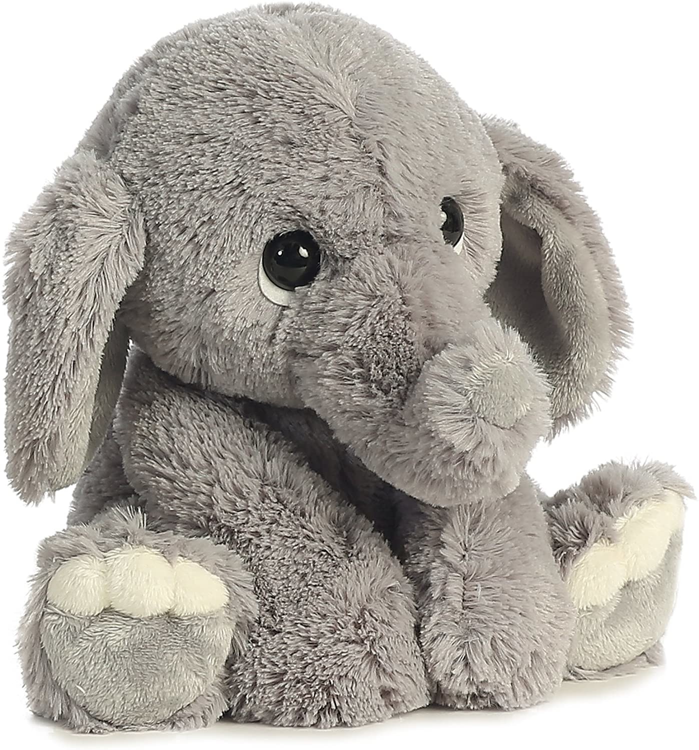 No Fading Gray Polyester Long Plush Elephant Toys
