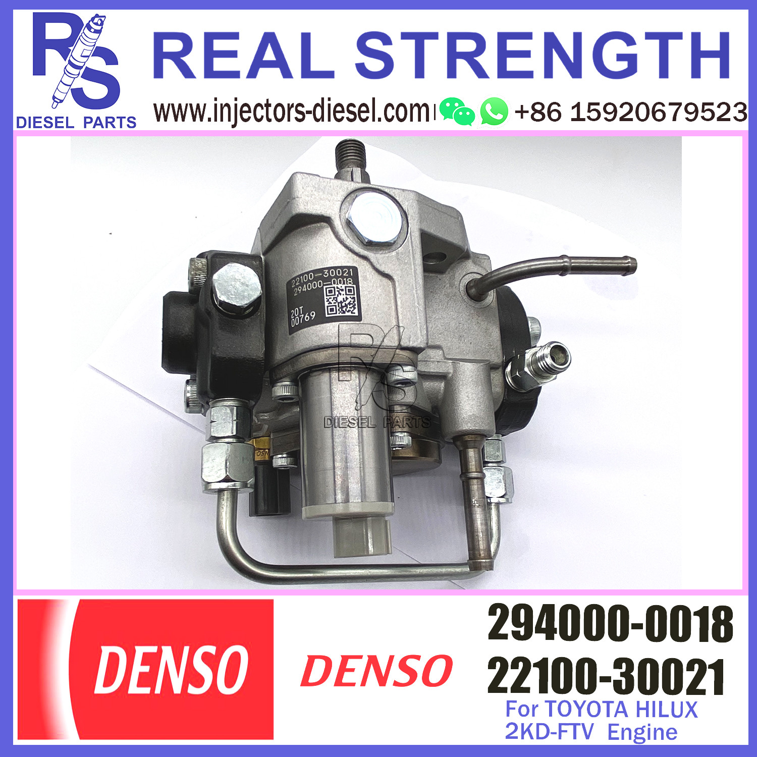 DENSO Diesel Engine Fuel HP3 pump 294000-0018 22100-30021 For TOYOTA HILUX 2KD-FTV 294000-0019 294000-0550
