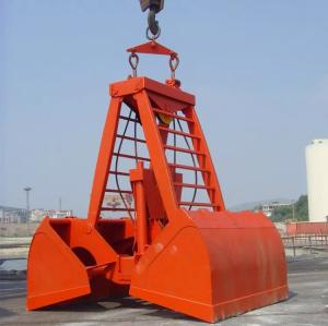 China Single Rope Double Lobe Wireless  Clamshell Grab Bucket For Ship 0.5m3~30m3 on sale