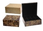 8 Slots Watch Storage Box UV Coating / Embossed Logol Environmentally Friendly