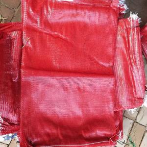 Quality PP Lemon Onion Mesh Bag Red Woven Polypropylene 55*85cm wholesale
