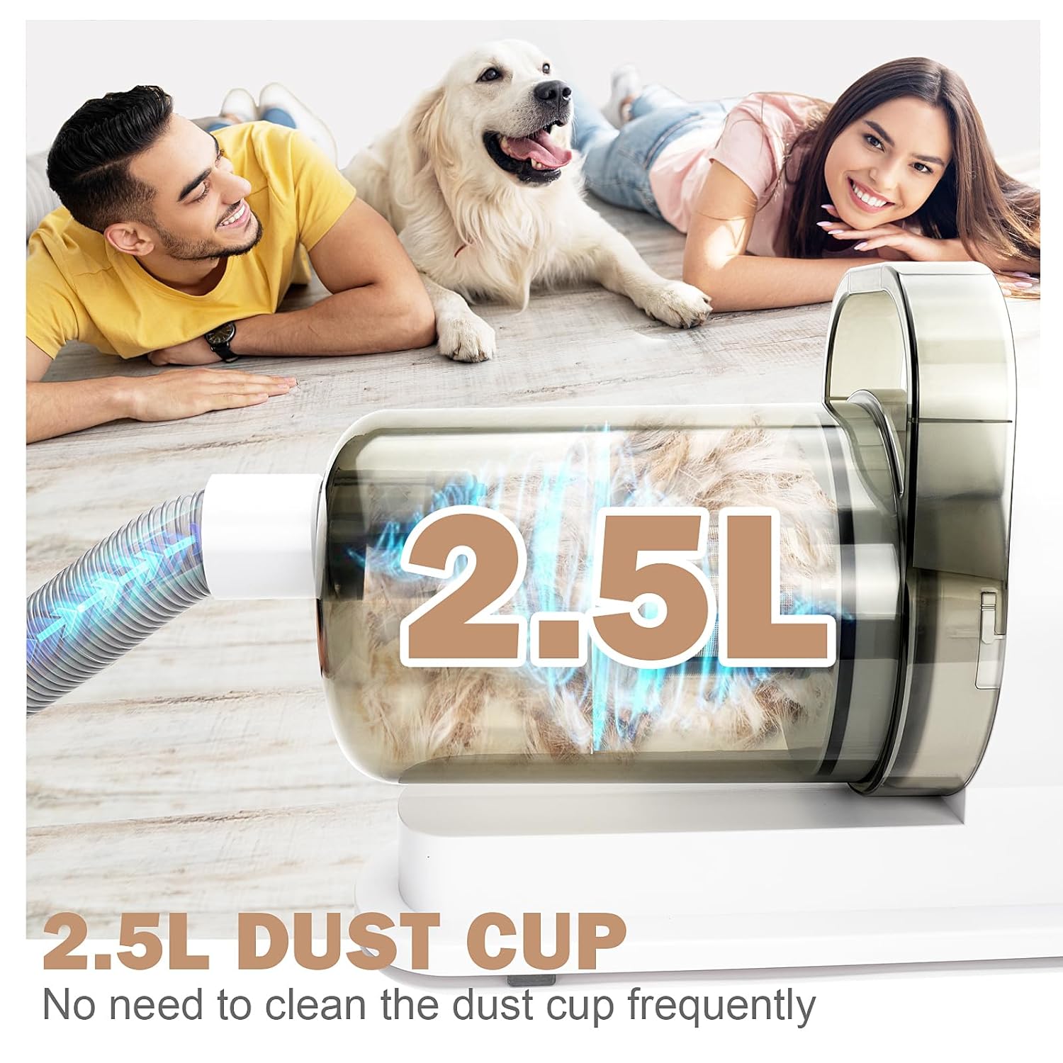 Low Noise Pet Grooming Vacuum Electric Clippers for Easy and Stress-Free Grooming