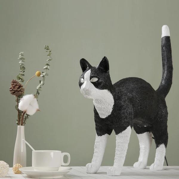Modern SELETTI Resin Cat LED Table Lamps minimalist creativity animal Jobby the