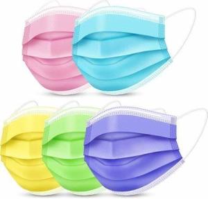 Quality Disposable 3-Ply Adult Face Mask with Elastic Earloops Protective Surgical Medical wholesale