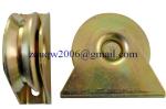 Sliding gate roller GW602 Y Groove，Galvanized, Iron, Double bearing