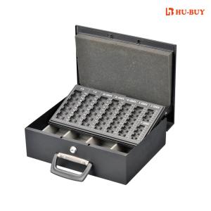 Quality OEM Metal Cash Box , Modern Office Powder Euro Coin Collection Safes wholesale