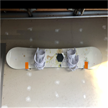 Home and Garage Snowboard Ski Surfboard Storage Rack Space-Saving and Convenient