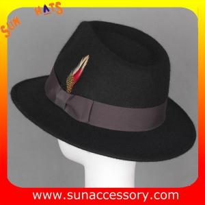 Quality 5880477 Sun Accessory customized winner fashion 100% wool felt fedora hats, unisex hats and caps wholesaling wholesale
