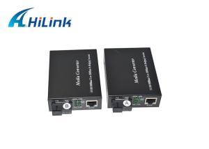 Quality Telecom Equipment Simplex Fiber Media Converter Single Mode Fiber To Rj45 SC 5V wholesale