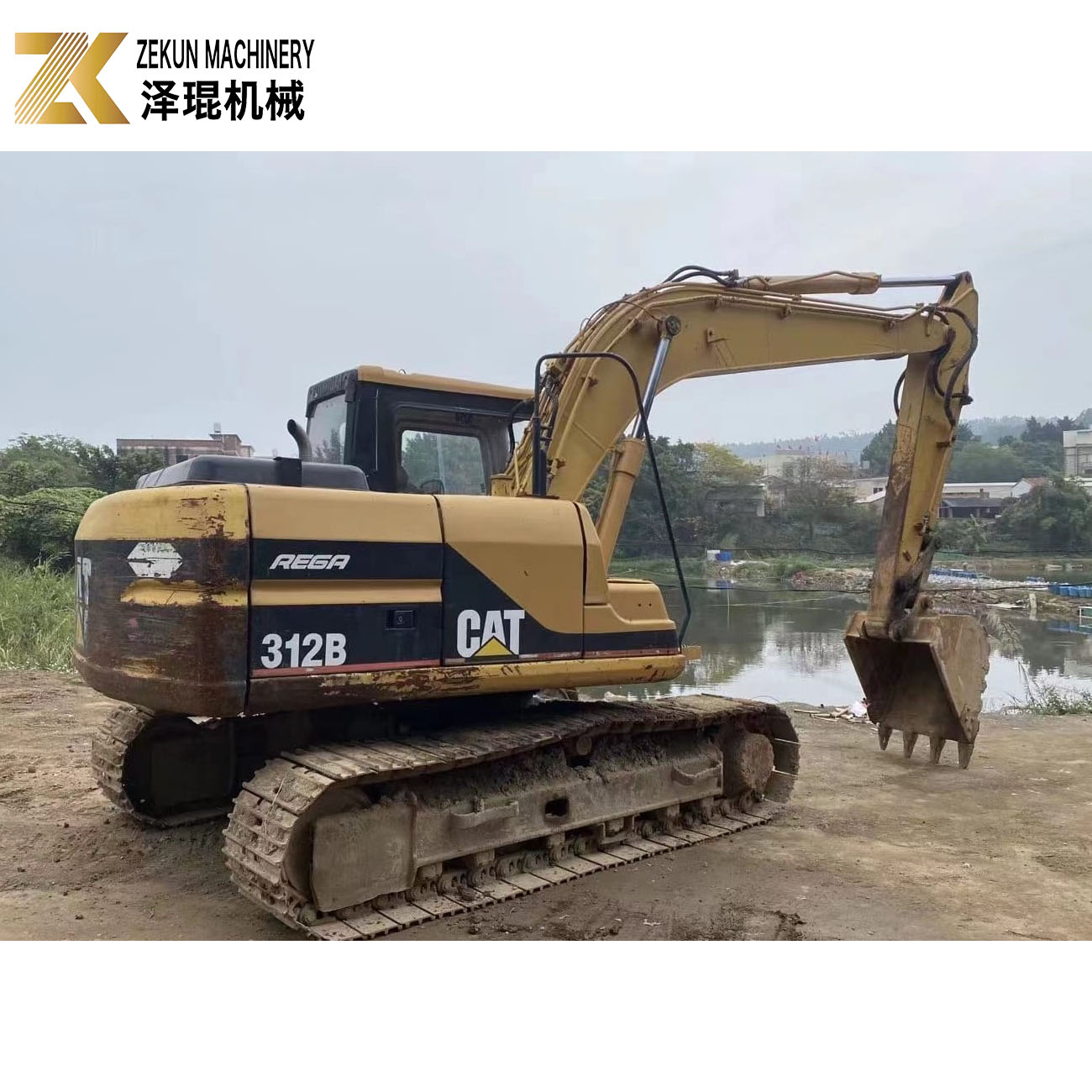 Other Hydraulic Valve 12 Ton Cat 312B Excavator with Teto and Claraboia