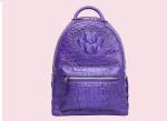Custom logo crocodile skin bag backpack for ladies
