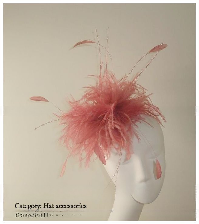 Dyed Ostrich Feather Flower Mount with Wire Accessory UPS Shipping