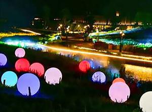 Quality LED luminescent round ball lamp spherical landscape park scenic area courtyard grass lawn beautiful display bright lamp wholesale