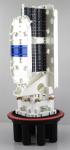 direct buried FTTH Fiber Optic Closure , PP ABS 8small round ports 1big round