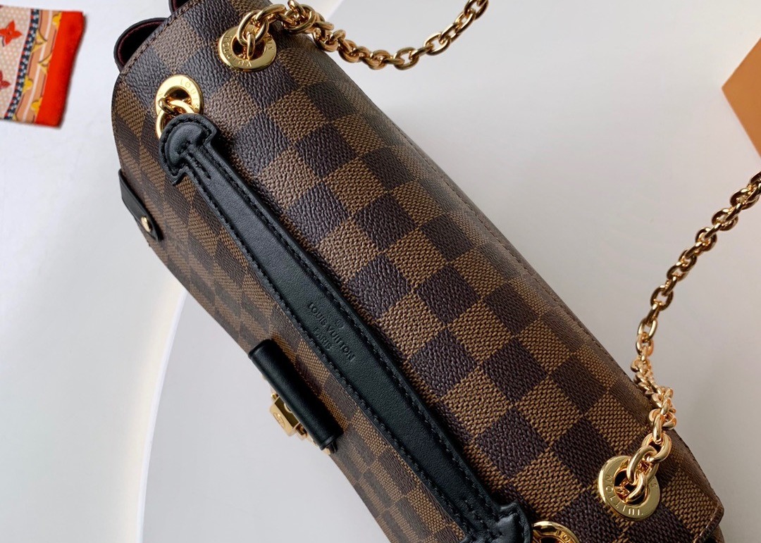 M40108 M40109 M401130 M40312 Damier Ebene Carvas And Soft Cowhide With Unique Design Chain Cross-Body Bag