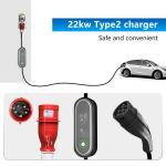 22KW 3 Phase Electric Car Fast Charging Station AC EV Charger 32a Wall-Mounted