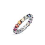 Unique Prong Colorful Cubic Zircon Accessories Women 925 Sterling Silver