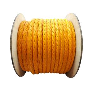 Quality Heavy Duty 12 Strand Braided UHMWPE Mooring Rope 28mm-96mm HMPE Towing Rope wholesale