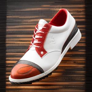 Quality Anti Slip Anchor Personalised Golf Shoes PU Leather Upper wholesale