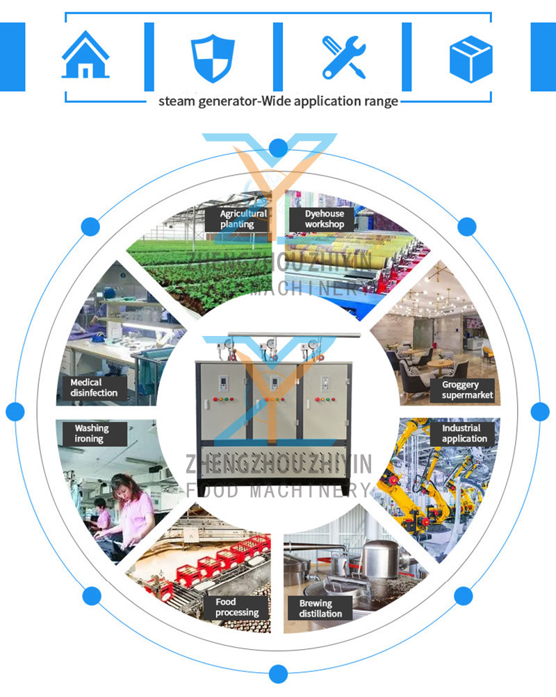 200kg Biomass Particles Steam Generator Soy Products Vegetable Dehydration Drying Smoke Furnace Steam Engine