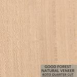 Grain Flake KOTO Natural Wood Veneer Popular For Dyeing Process