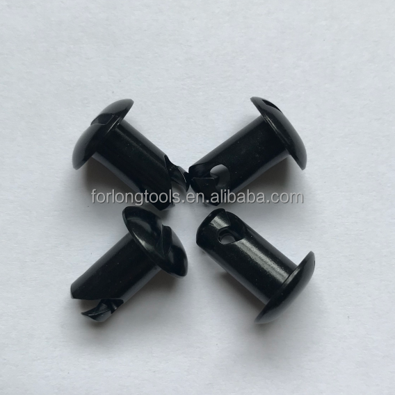 Universal 0.500" BLACK ALUM. QUICK TURN DZUS FASTENERS DOME HEAD BUTTONS/STUDS for Easy Installation on Any Vehicle
