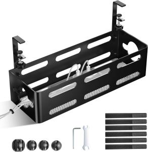 Quality Metal Cable Management Box for Under Desk Cable Management 1mm Thickness Powder Coating wholesale