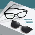 Polarized Myopic Magnetic Clip On Sunglasses Women'S Fashion Cat Glasses Frame