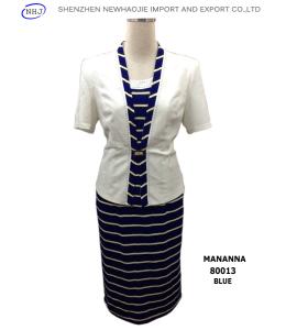 Quality Factory fashion woman suit,high quality lady suit dress wholesale